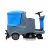 Micro ride on floor scrubber